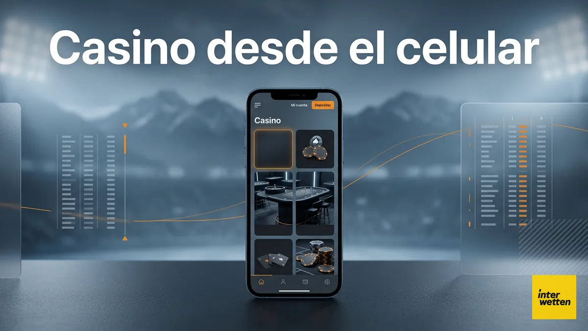 Teléfono con el lobby del casino de Interwetten en Chile