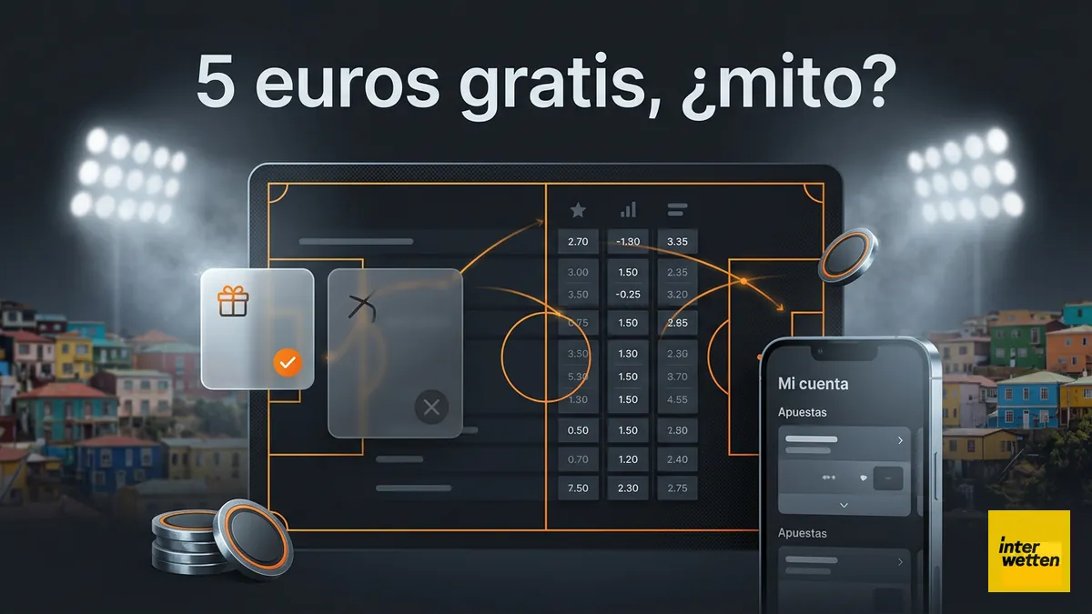 5 euros gratis: mito y hecho - guía de Interwetten Chile
