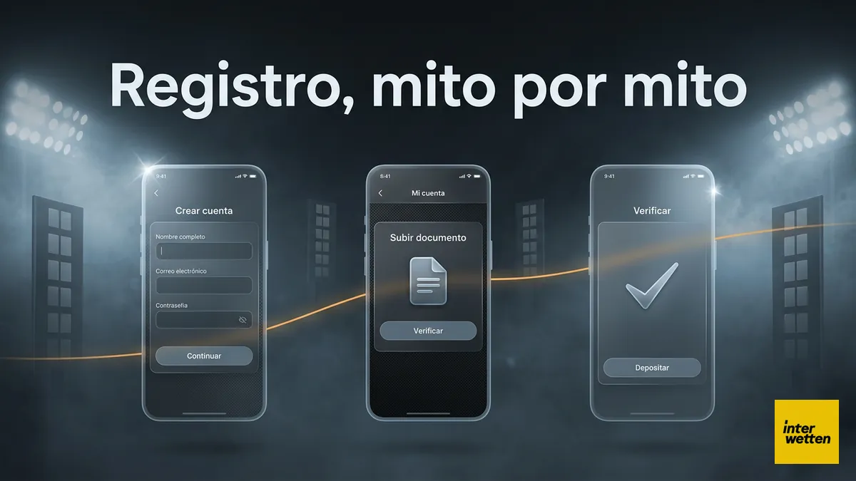 Pasos del registro en Interwetten: del formulario a la cuenta verificada